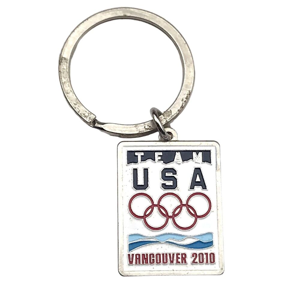Team USA Vancouver  Olympics 2010 Key Fob Ring